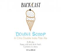 Backeast Brewing - Double Scoop - 8.4% IIPA (4 pack 16oz cans) (4 pack 16oz cans)