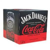 Jack Daniels - Jack and Coca-Cola Zero Sugar (4 pack 12oz cans) (4 pack 12oz cans)