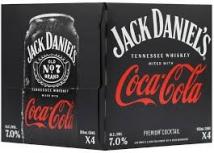 Jack Daniels - Jack and Coca-Cola (4 pack 12oz cans) (4 pack 12oz cans)